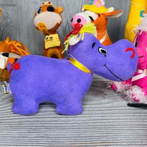 Dakin dream pets 15 animals stuffed animal plush cats , hippo , goat, dogs ,lion - Picture 15 of 15